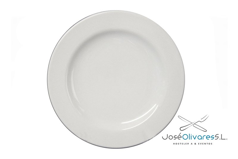 Plato trinchero 26 Cm Loza Blanca